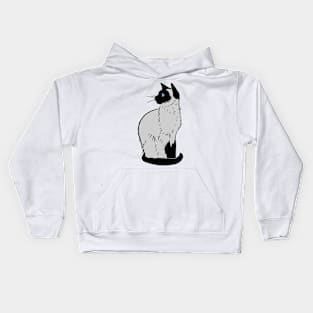 Cute Siamese Cat Kids Hoodie